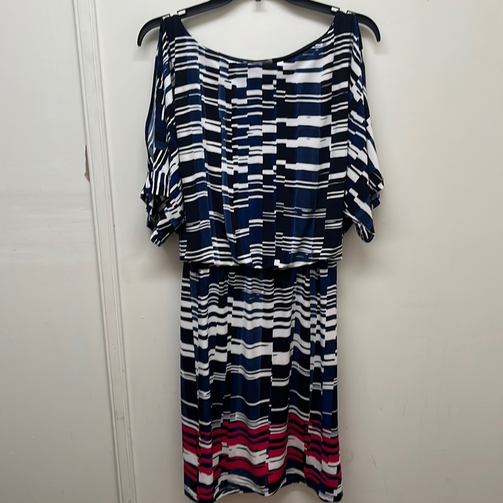 db Dressbarn Cut Shoulder Knit Dress - Size L